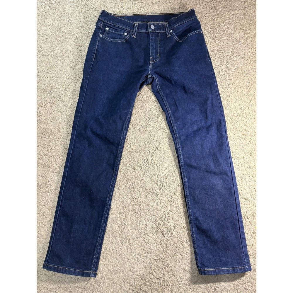 Levis Straus 511 Jeans Men 31x30 Dark Blue Straight Leg Low Rise Preppy